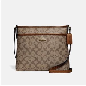 Coach Purse Cross Body File Canvas